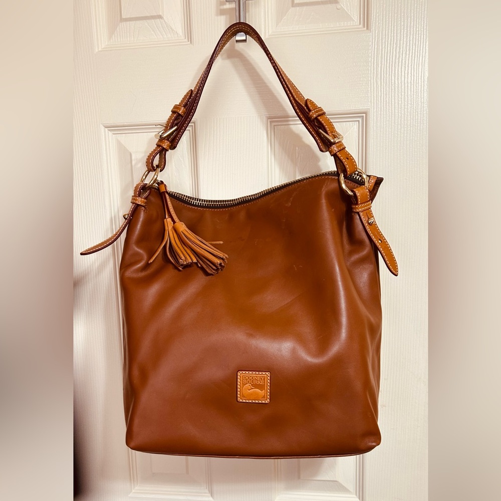 Dooney & Bourke Brown Leather Hobo Bag